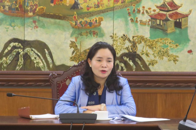Thứ trưởng Trịnh Thị Thủy làm việc với Vụ Pháp chế về Dự thảo hai Thông tư - Ảnh 1.