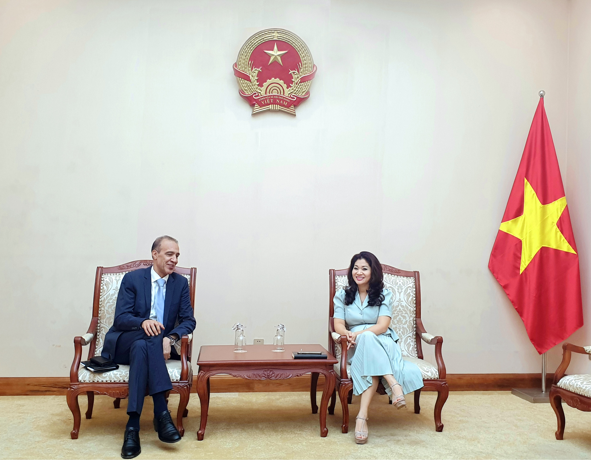 Cục trưởng Cục Hợp tác quốc tế làm việc với Đại sứ Ma-rốc tại Việt Nam - Ảnh 1.