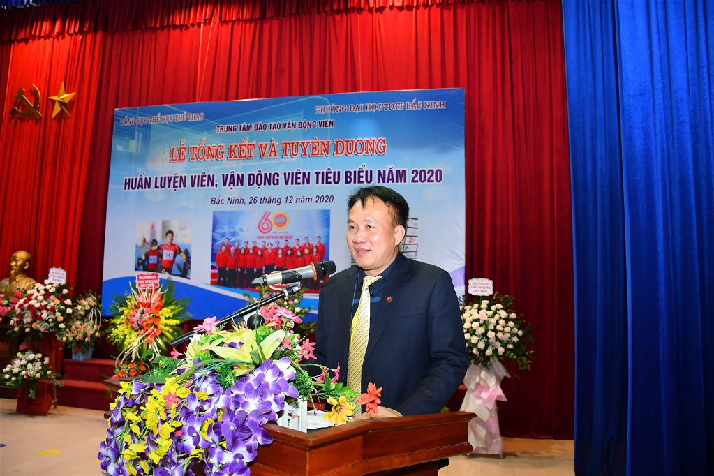 Trường Đại học TDTT Bắc Ninh Tổng kết và Tuyên dương HLV, VĐV tiêu biểu năm 2020 - Ảnh 4.