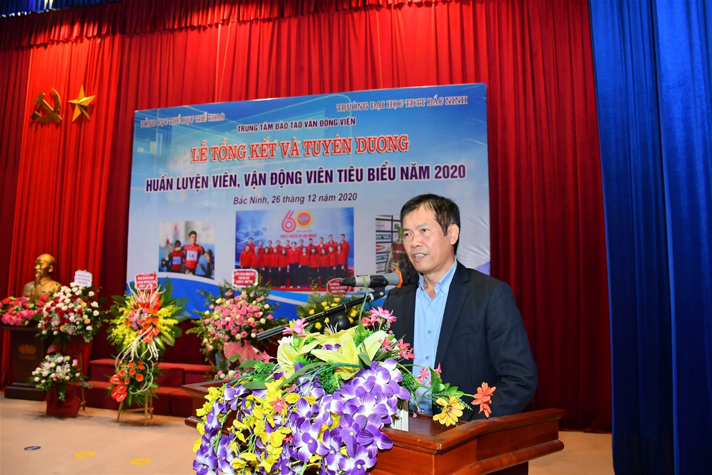 Trường Đại học TDTT Bắc Ninh Tổng kết và Tuyên dương HLV, VĐV tiêu biểu năm 2020 - Ảnh 6.