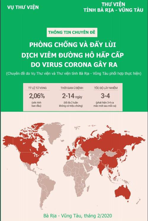 Ngành thư viện làm gì để góp phần phòng chống và đẩy lùi dịch viêm đường hô hấp cấp do vi rút Corona mới gây ra? - Ảnh 1.