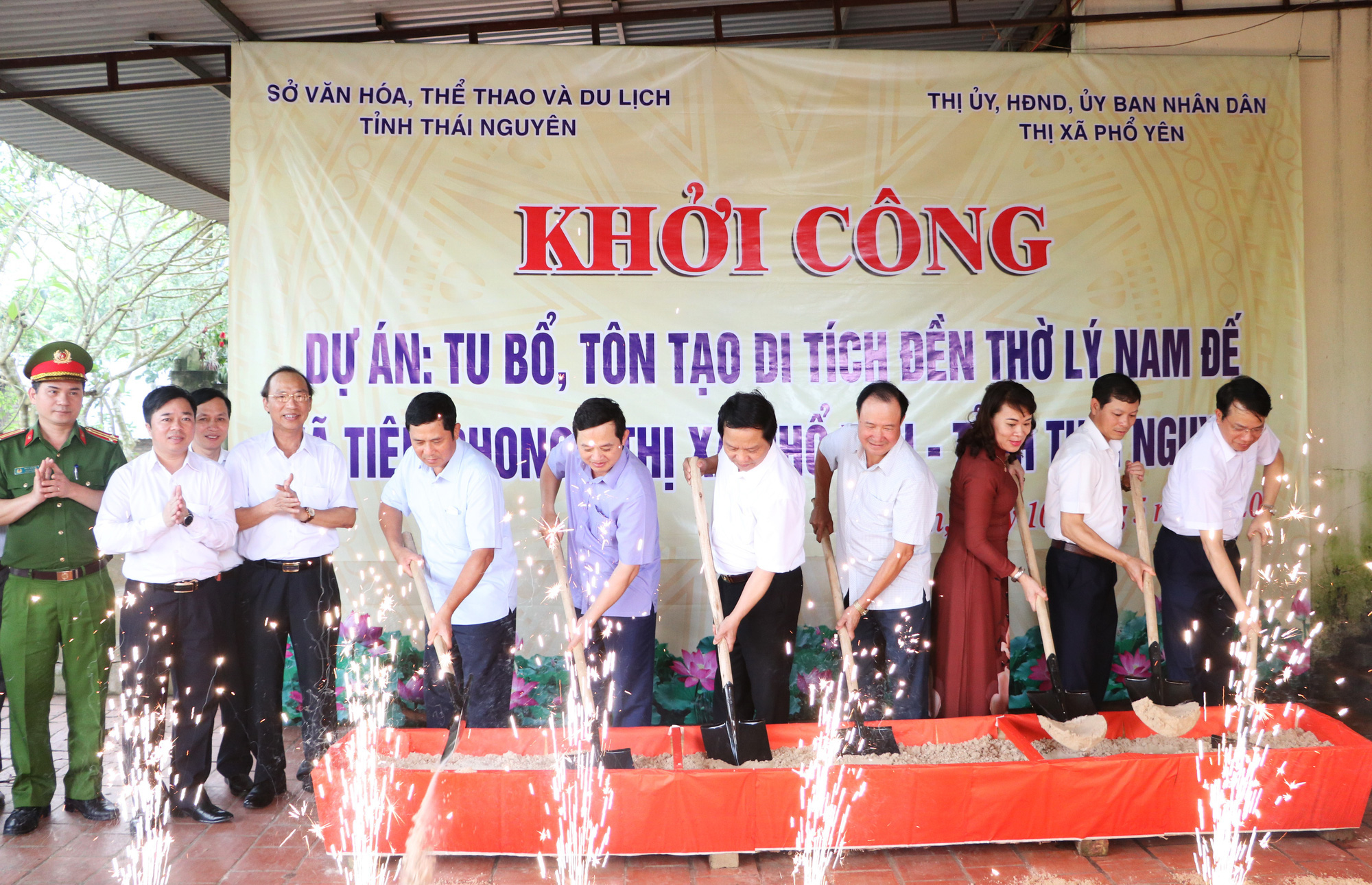 Thái Nguyên: Khởi công Dự án Tu bổ, tôn tạo di tích đền thờ Lý Nam Đế - Ảnh 1.