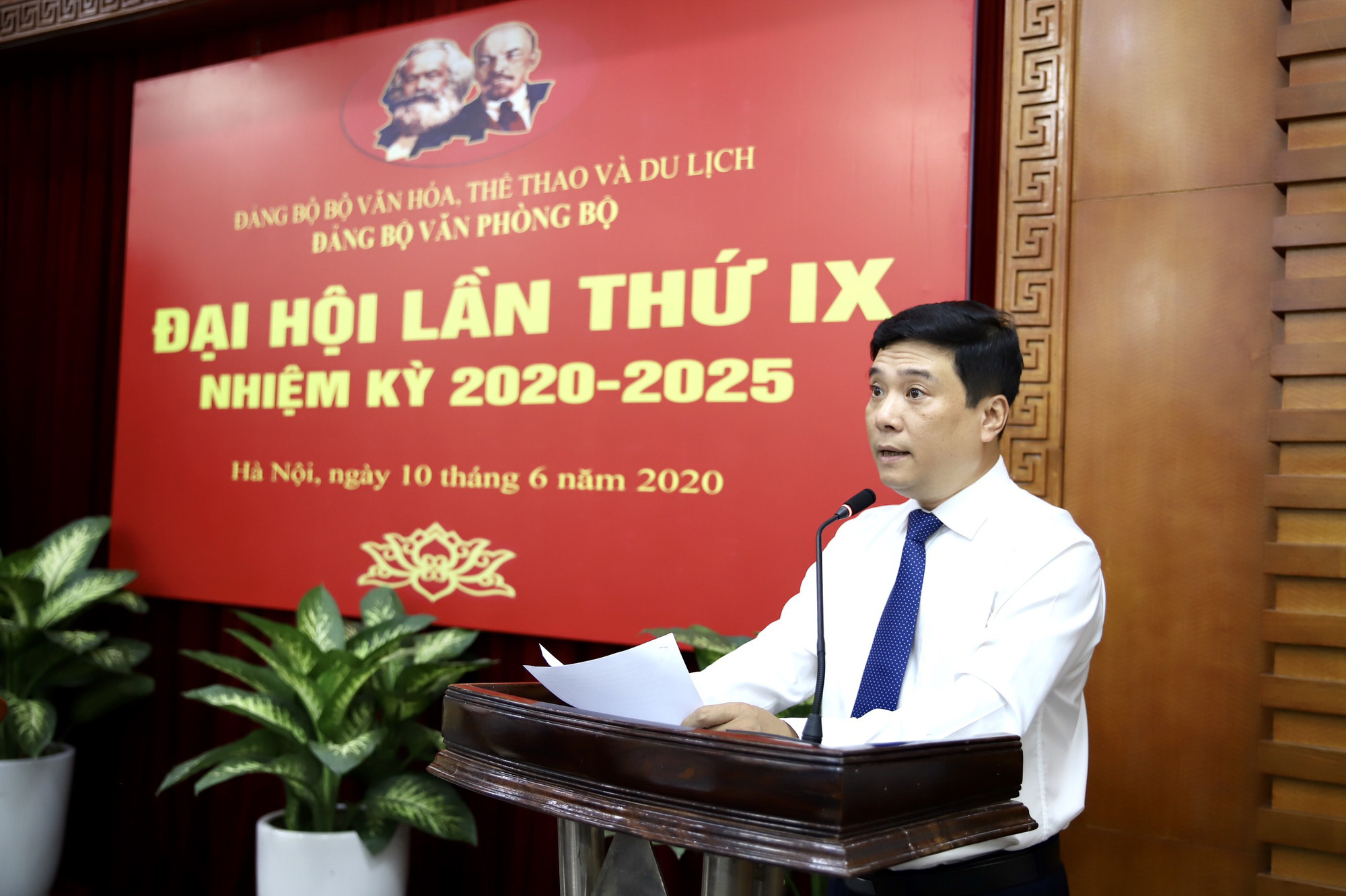  Ông Nguyễn Thái Bình tái đắc cử Bí thư Đảng ủy Văn phòng Bộ VHTTDL - Ảnh 1.