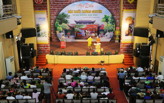 Sôi nổi Hội diễn sân khấu không chuyên thành phố Hải Dương năm 2020 - Ảnh 1.