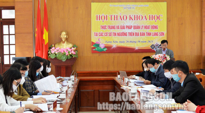 Hội thảo khoa học: Thực trạng và giải pháp quản lý hoạt động tại các cơ sở tín ngưỡng trên địa bàn tỉnh Lạng Sơn - Ảnh 1.