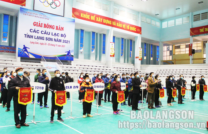 Lạng Sơn: Trên 100 vận động viên tham dự Giải Bóng bàn các câu lạc bộ tỉnh năm 2021 - Ảnh 2.