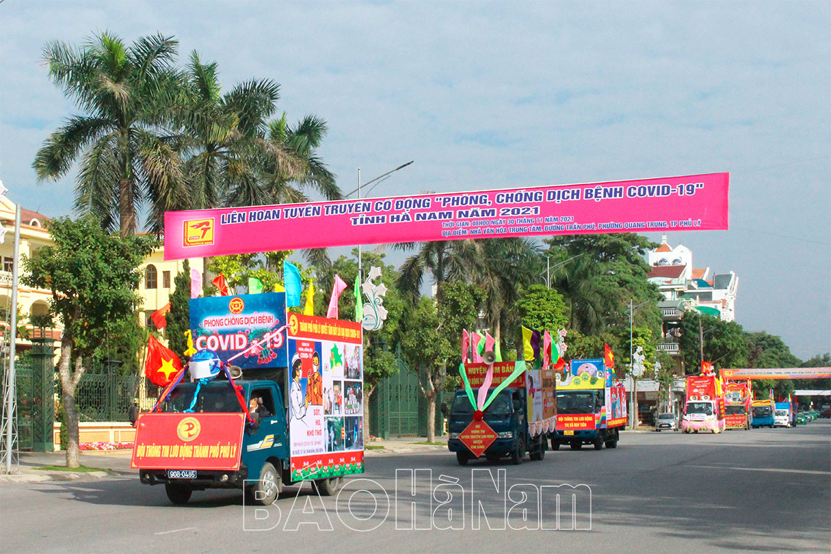 Liên hoan tuyên truyền cổ động tỉnh Hà Nam năm 2021 - Ảnh 1.