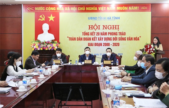 Hà Tĩnh: Tổng kết 20 năm Phong trào “Toàn dân đoàn kết xây dựng đời sống văn hóa” - Ảnh 1.