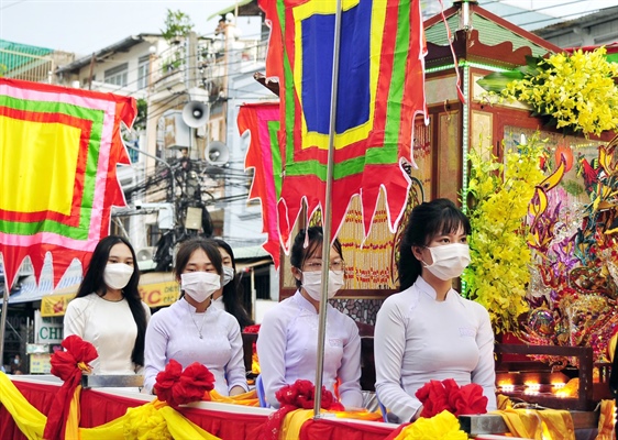 An Giang: Lễ vía Bà Chúa Xứ núi Sam được tổ chức gọn, đảm bảo an toàn phòng dịch Covid-19 - Ảnh 3.