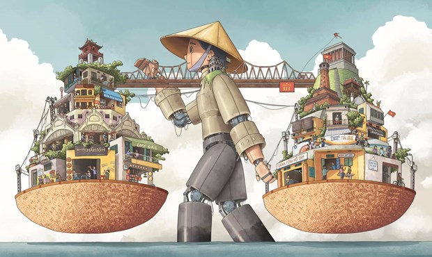 UNESO công bố kết quả Cuộc thi vẽ minh họa về thành phố sáng tạo Hà Nội - Ảnh 1.