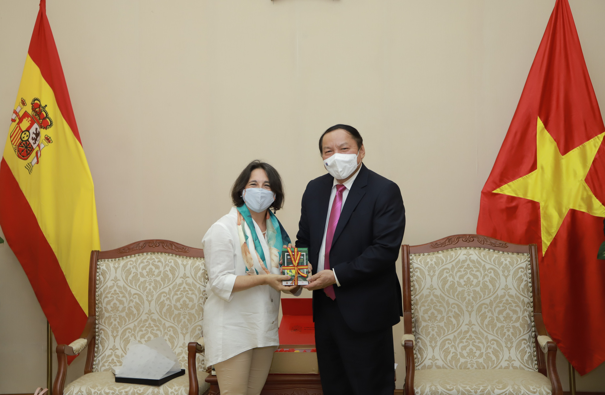 Bộ trưởng Nguyễn Văn Hùng đề nghị Tây Ban Nha hỗ trợ vaccine phòng chống Covid-19 cho Phú Quốc - Ảnh 3.