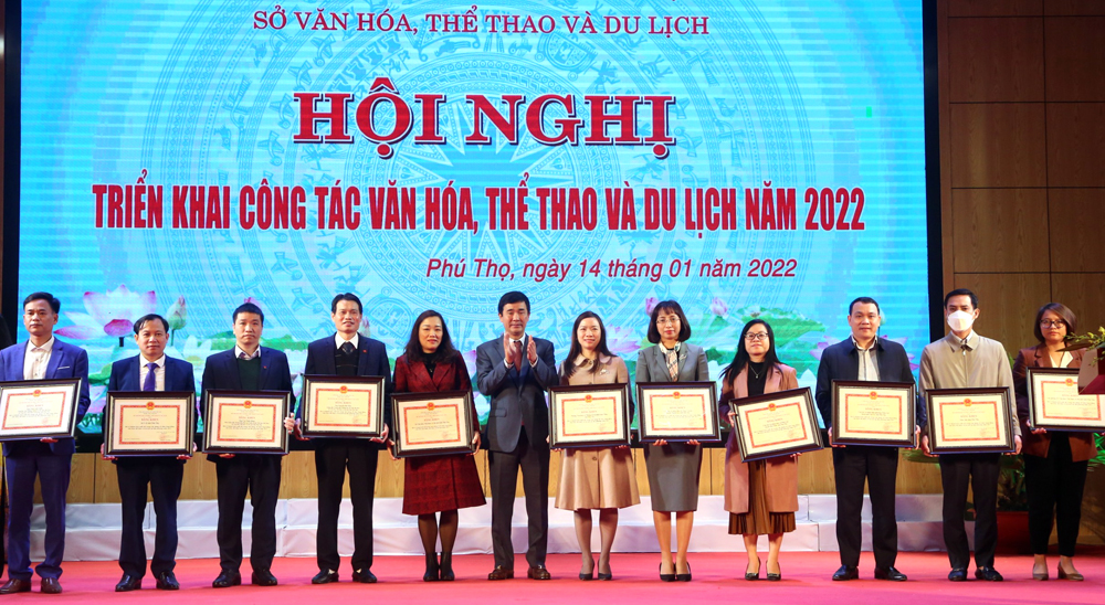 Phú Thọ: Triển khai công tác văn hóa, thể thao và du lịch năm 2022 - Ảnh 1.