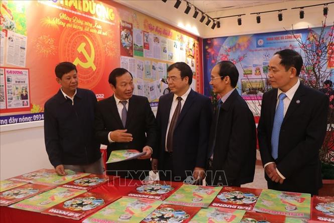Triển lãm mừng Đảng, mừng Xuân và Hội báo Xuân Nhâm Dần 2022 tại tỉnh Hải Dương - Ảnh 2.