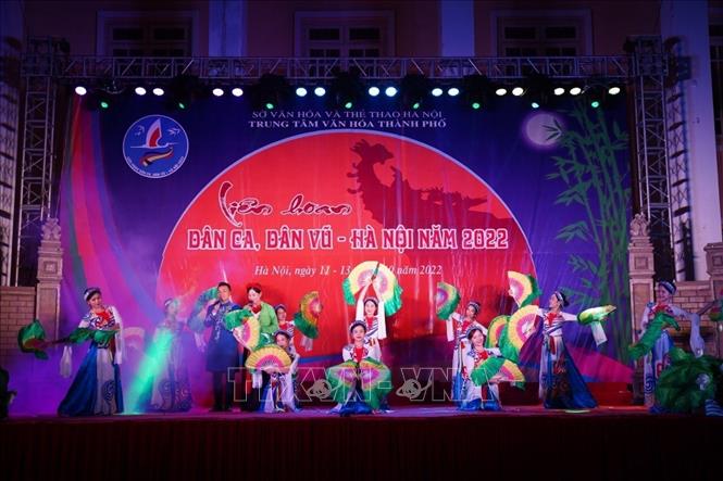 Liên hoan dân ca, dân vũ Hà Nội năm 2022 - Ảnh 1.