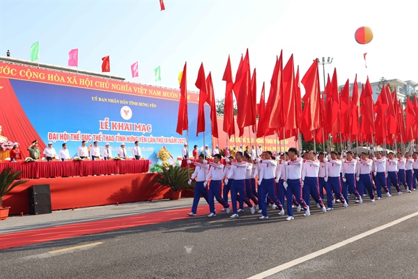 Khai mạc Đại hội TDTT tỉnh Hưng Yên - Ảnh 4.