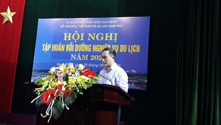 Nam Định tổ chức Hội nghị tập huấn bồi dưỡng nghiệp vụ du lịch năm 2022 - Ảnh 1.