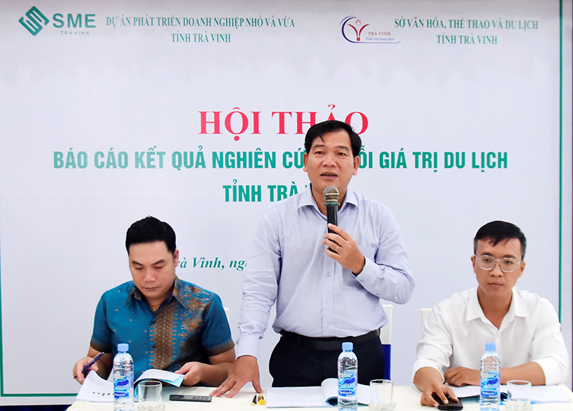 Trà Vinh: Hội thảo báo cáo kết quả nghiên cứu chuỗi giá trị du lịch - Ảnh 1.