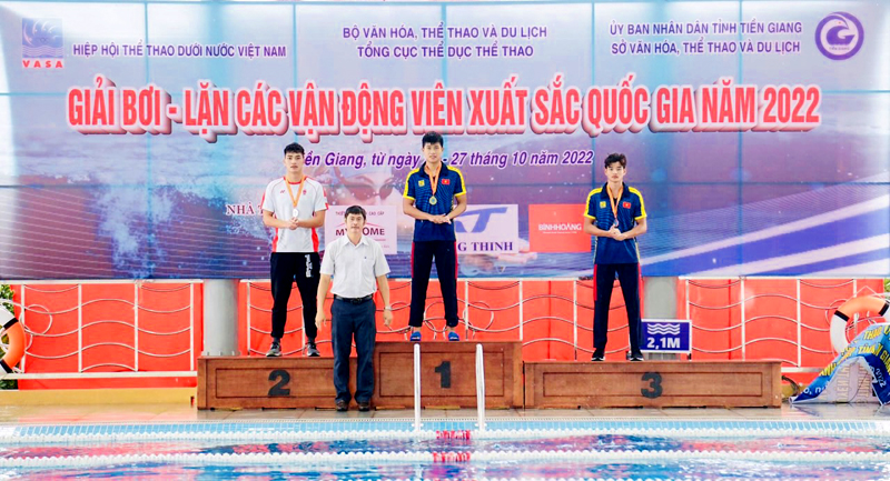 Đồng Nai giành 6HCV, 6HCB, 3HCĐ tại giải Bơi - Lặn các vận động viên xuất sắc quốc gia năm 2022 - Ảnh 1.