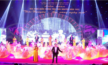 Liên hoan văn nghệ quần chúng tỉnh Thái Nguyên năm 2022 - Ảnh 1.