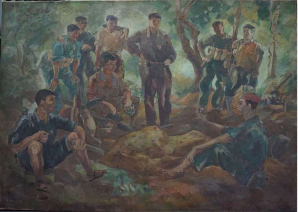 Triển lãm &quot;Tình quân dân&quot; tại Bảo tàng Mỹ thuật Việt Nam - Ảnh 3.