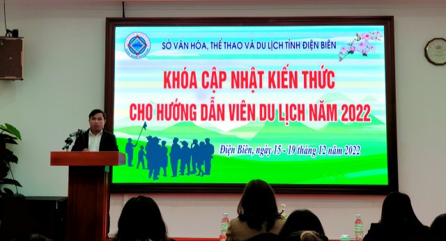 Điện Biên: Khai giảng Khóa tập huấn cập nhật kiến thức định kỳ cho hướng dẫn viên du lịch năm 2022 - Ảnh 1.