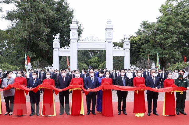 Chủ tịch nước dự lễ khánh thành Đền thờ Tây Sơn Tam Kiệt - Ảnh 2.