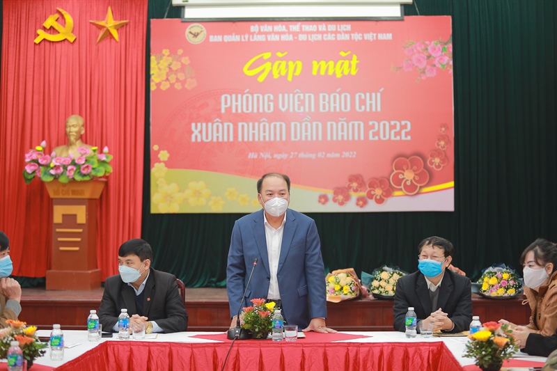 Làng Văn hóa – Du lịch các dân tộc Việt Nam gặp mặt báo chí Xuân Nhâm Dần 2022 - Ảnh 2.
