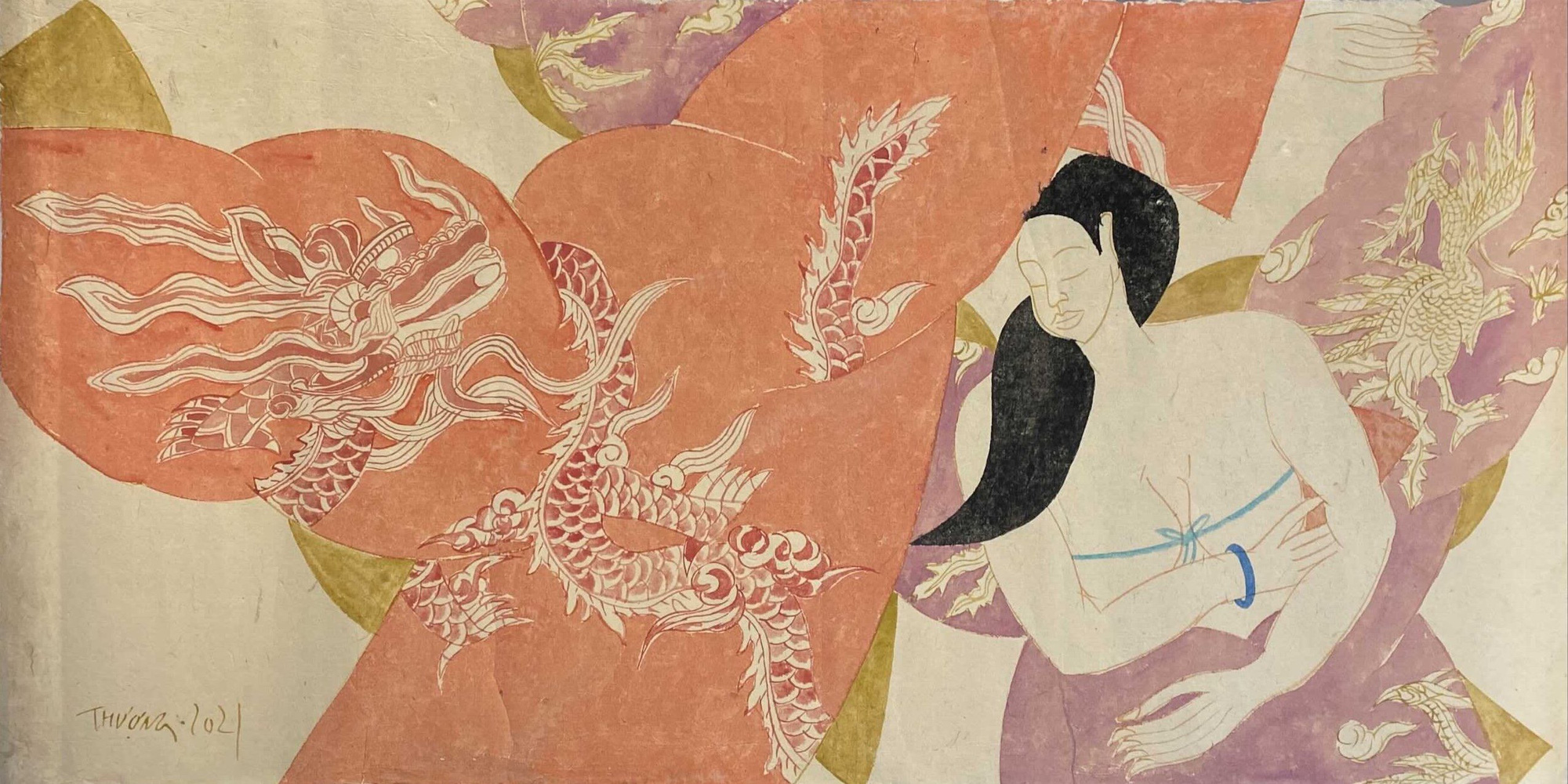 Triển lãm tranh giấy dó của Phan Cẩm Thượng - Ảnh 1.
