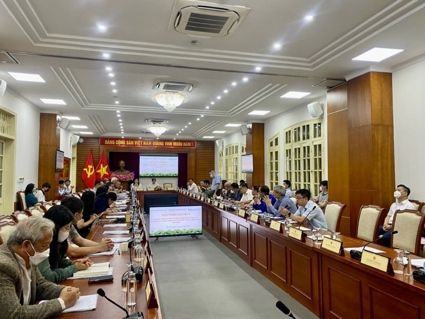 Hội nghị giao ban với Liên hiệp các Hội văn học nghệ thuật Việt Nam và các Hội Văn học nghệ thuật chuyên ngành Trung ương quý I/2022 - Ảnh 3.