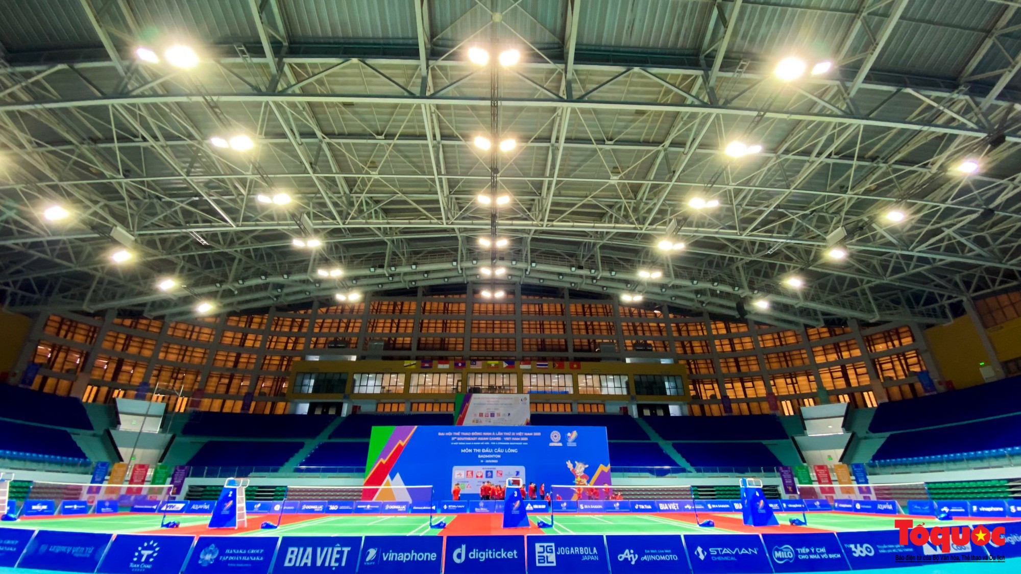 Bắc Giang: Nhà thi đấu hiện đại sẵn sàng phục vụ thi đấu cầu lông ở SEA Games 31 - Ảnh 7.
