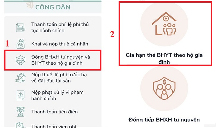 Cách gia hạn BHYT và đóng BHXH online thông qua Cổng Dịch vụ công Quốc gia - Ảnh 2.