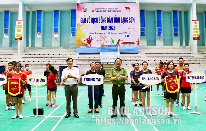 Lạng Sơn: 45 vận động viên tham gia giải vô địch bóng bàn - Ảnh 1.