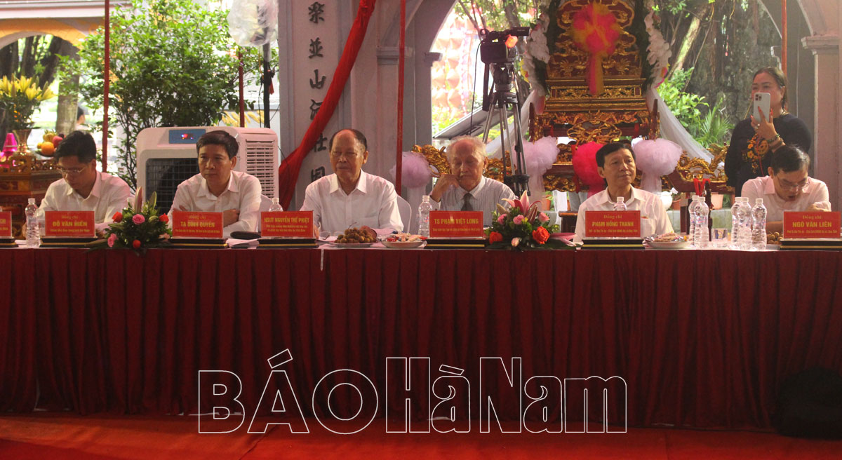 Hà Nam: Hội thảo khoa học “Bảo tồn và phát huy giá trị di tích lịch sử văn hoá Quốc gia đền Lảnh Giang trong Kỷ nguyên số&quot; - Ảnh 1.