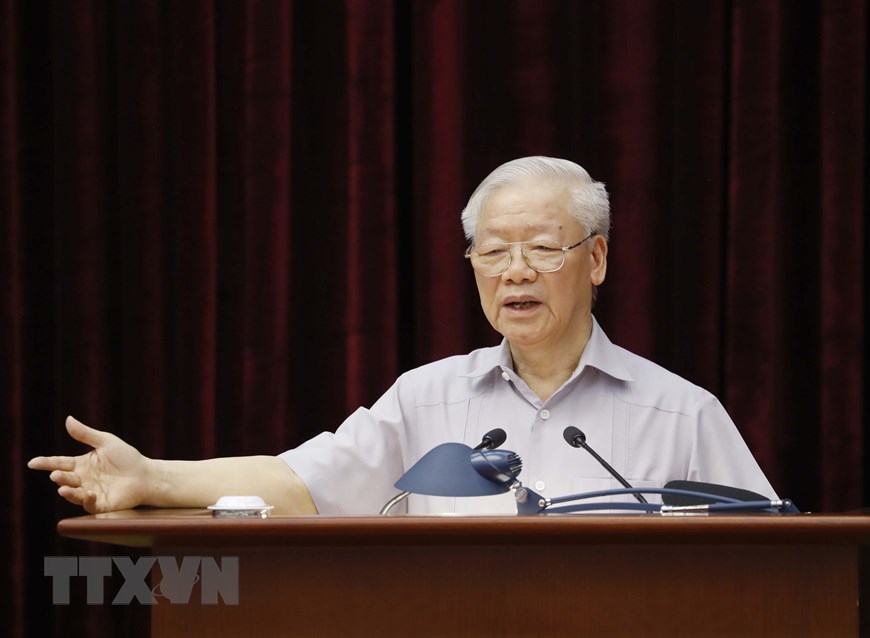 Tổng Bí thư Nguyễn Phú Trọng: Đấu tranh phòng, chống tham nhũng đã trở thành phong trào, xu thế không thể đảo ngược - Ảnh 1.