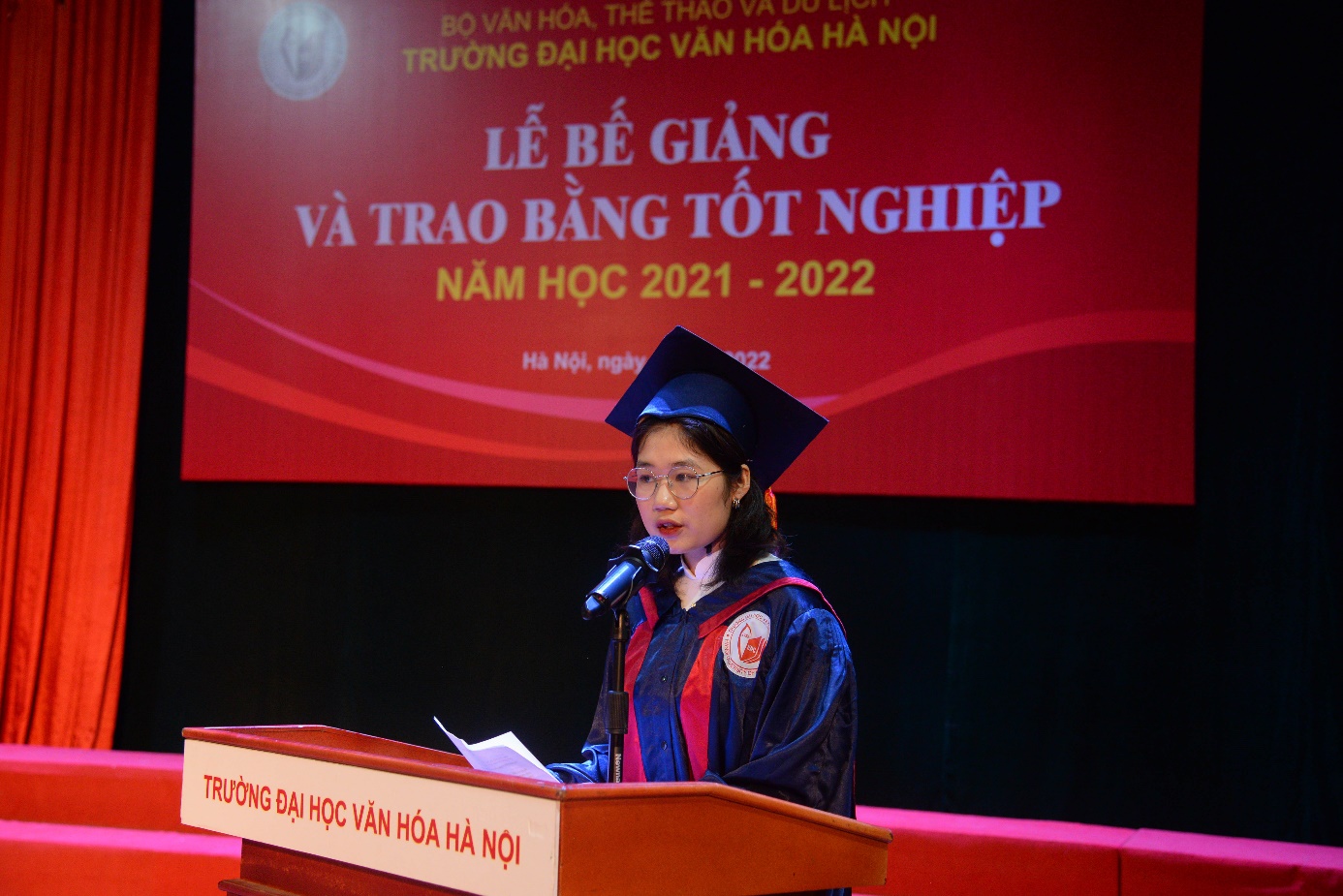 Trường Đại học Văn hóa Hà Nội tổ chức lễ bế giảng và trao bằng tốt nghiệp năm học 2021 – 2022 - Ảnh 5.