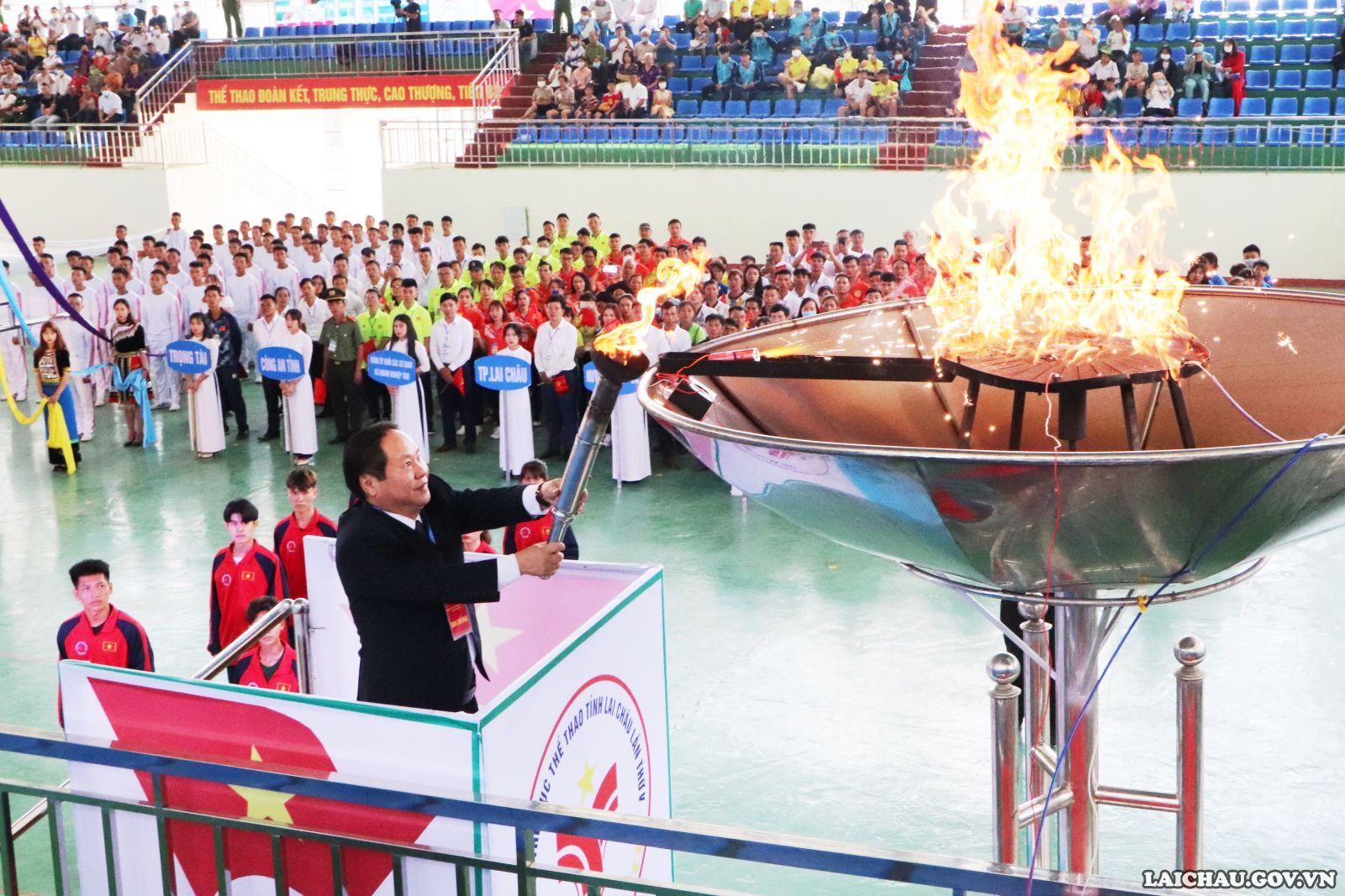 Lai Châu: Khai mạc Đại hội Thể dục thể thao lần thứ V, năm 2022 - Ảnh 9.