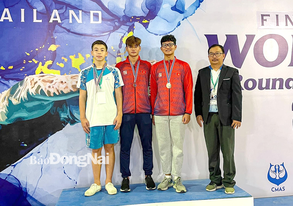 Hai VĐV Đồng Nai giành 6 HCV Giải lặn vô địch trẻ và vô địch cúp thế giới 2022 - Ảnh 1.