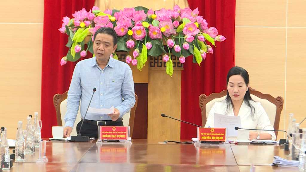 Thứ trưởng Hoàng Đạo Cương làm việc với tỉnh Quảng Ninh về công tác chuẩn bị đăng cai Đại hội Thể thao toàn quốc - Ảnh 1.