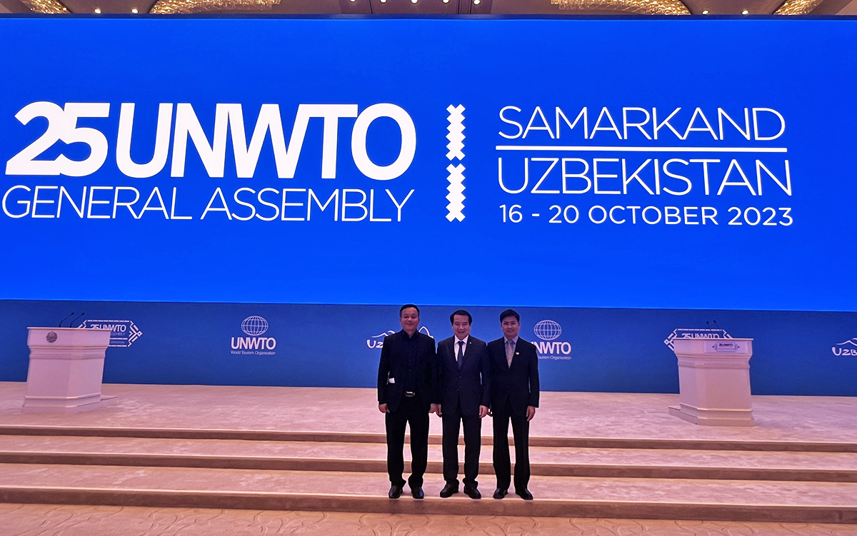 Cục Du lịch Quốc gia Việt Nam tham dự Lễ khai mạc Đại hội đồng UNWTO lần thứ 25 ở Uzbekistan - Ảnh 1.
