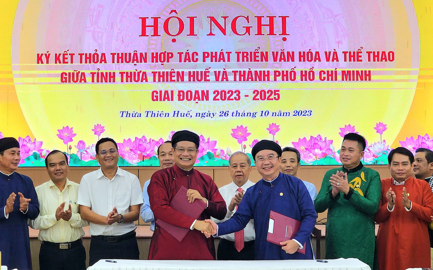TPHCM và tỉnh Thừa Thiên Huế ký kết hợp tác phát triển văn hóa, thể thao