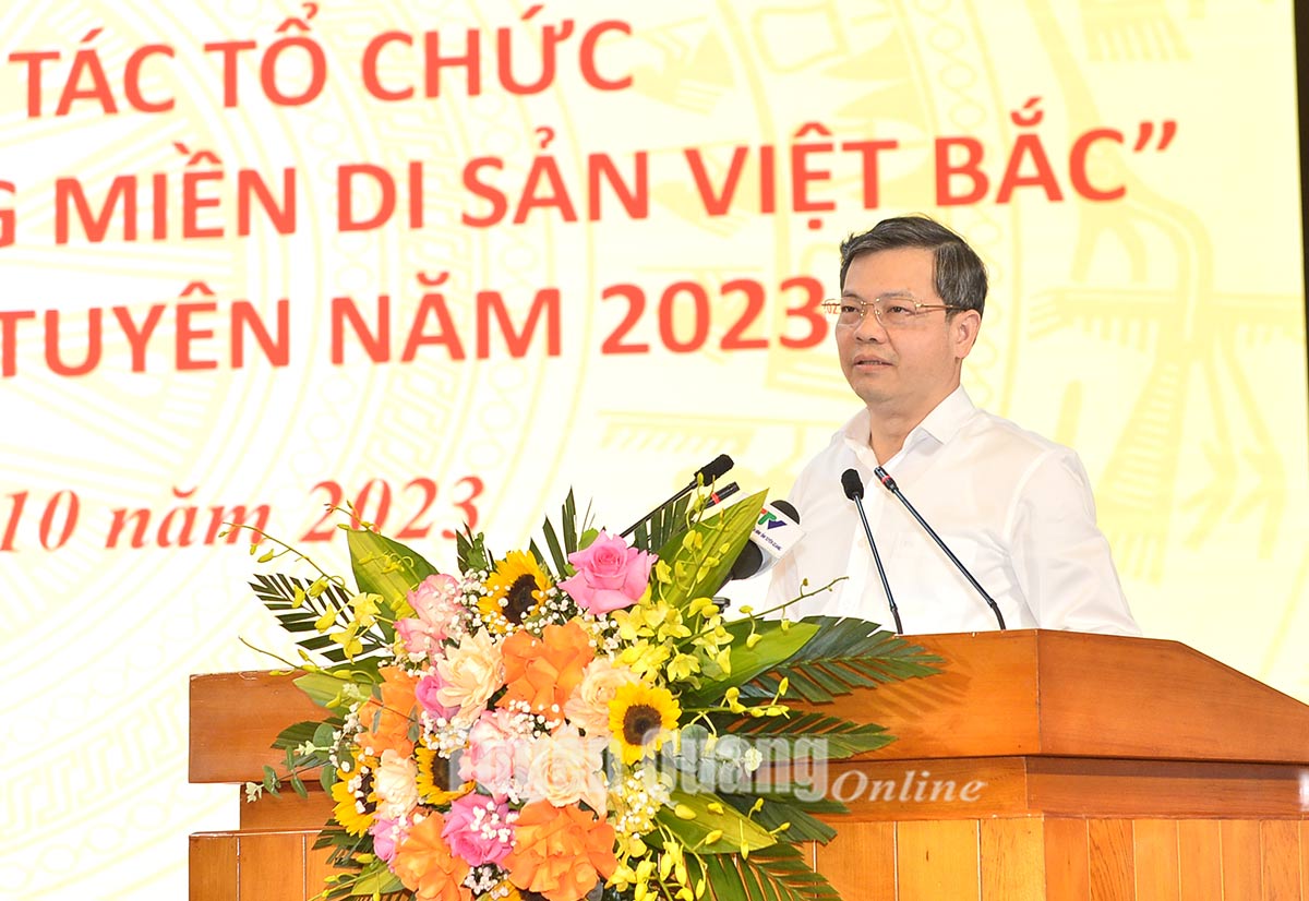 Hội nghị đánh giá công tác tổ chức Chương trình du lịch “Qua những miền di sản Việt Bắc” lần thứ XIV và Lễ hội Thành Tuyên năm 2023 - Ảnh 1.