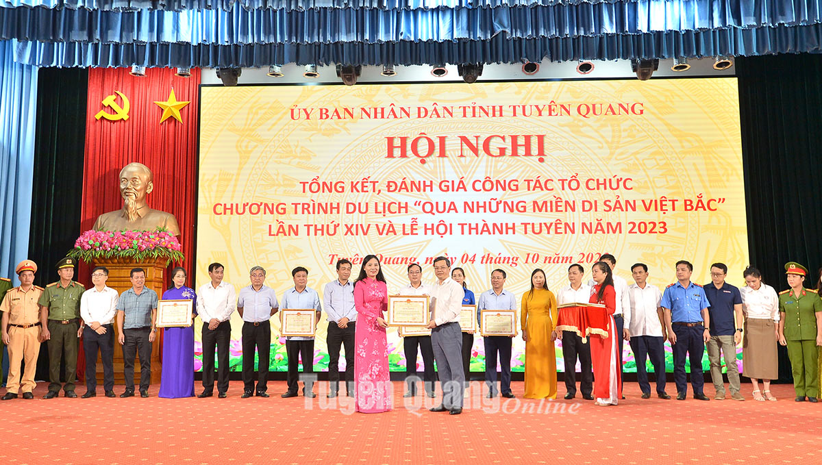 Hội nghị đánh giá công tác tổ chức Chương trình du lịch “Qua những miền di sản Việt Bắc” lần thứ XIV và Lễ hội Thành Tuyên năm 2023 - Ảnh 2.