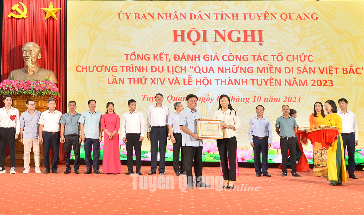 Hội nghị đánh giá công tác tổ chức Chương trình du lịch “Qua những miền di sản Việt Bắc” lần thứ XIV và Lễ hội Thành Tuyên năm 2023 - Ảnh 4.