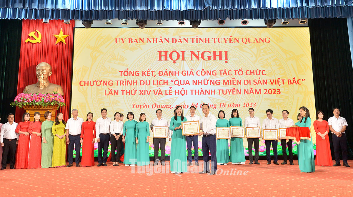 Hội nghị đánh giá công tác tổ chức Chương trình du lịch “Qua những miền di sản Việt Bắc” lần thứ XIV và Lễ hội Thành Tuyên năm 2023 - Ảnh 5.