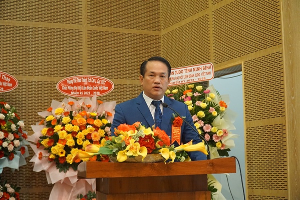 Ông Nguyễn Mạnh Hùng tái đắc cử Chủ tịch Liên đoàn Judo Việt Nam nhiệm kỳ V - Ảnh 1.