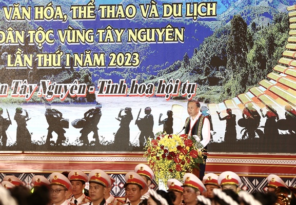 Khai mạc Ngày hội VHTTDL các dân tộc vùng Tây Nguyên lần thứ I năm 2023 với chủ đề “Đại ngàn Tây Nguyên – Tinh hoa hội tụ” - Ảnh 3.