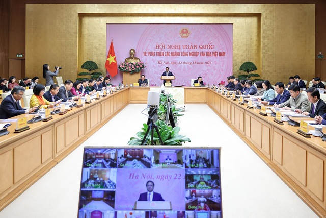 Thủ tướng chủ trì Hội nghị toàn quốc lần đầu tiên về phát triển các ngành công nghiệp văn hóa Việt Nam - Ảnh 1.