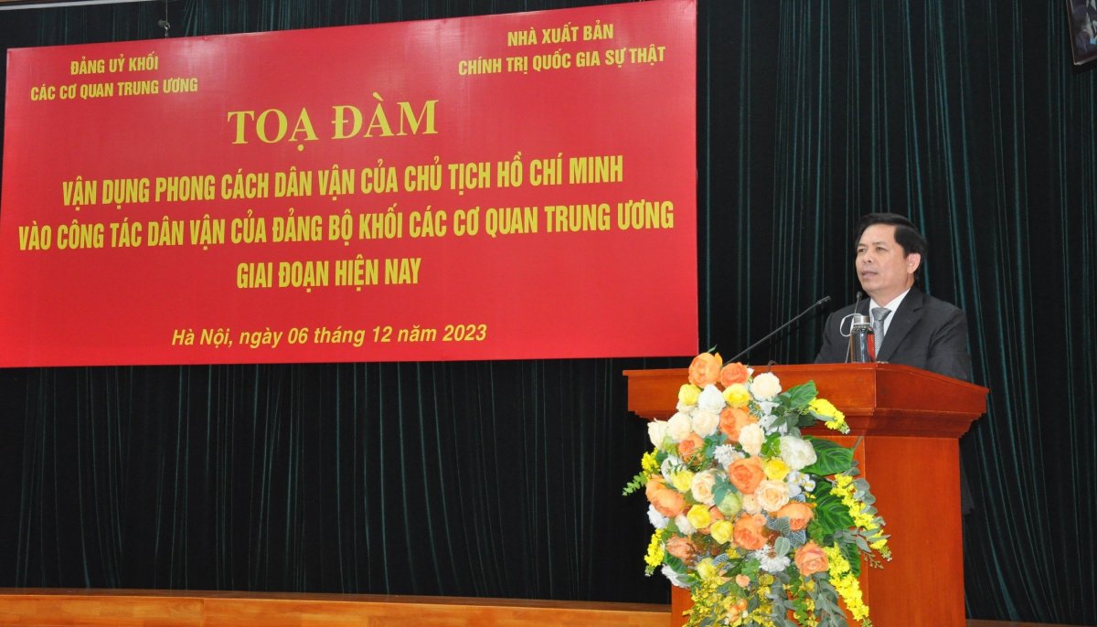 Đảng bộ Khối các cơ quan Trung ương: Vận dụng phong cách dân vận của Chủ tịch Hồ Chí Minh  - Ảnh 2.