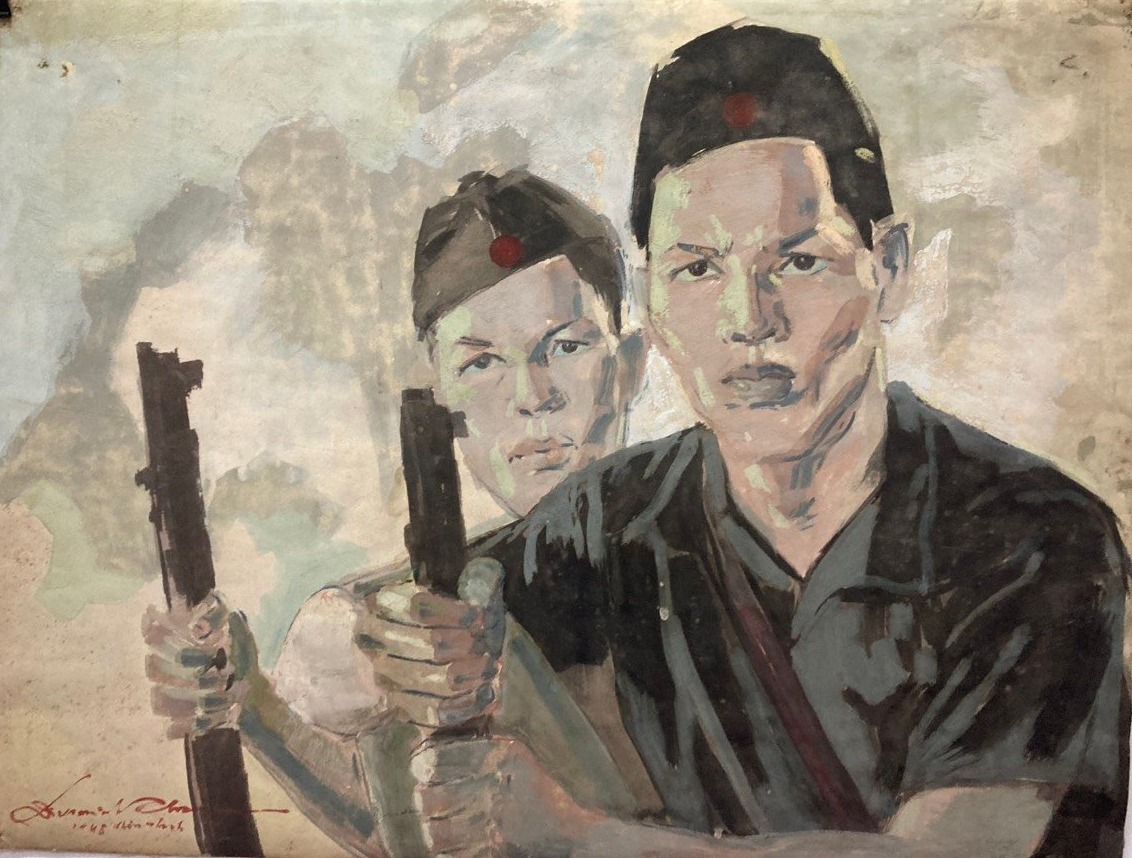 Triển lãm &quot;Nghệ sĩ là Chiến sĩ&quot; nhân kỷ niệm 80 năm Đề cương về Văn hóa Việt Nam - Ảnh 3.