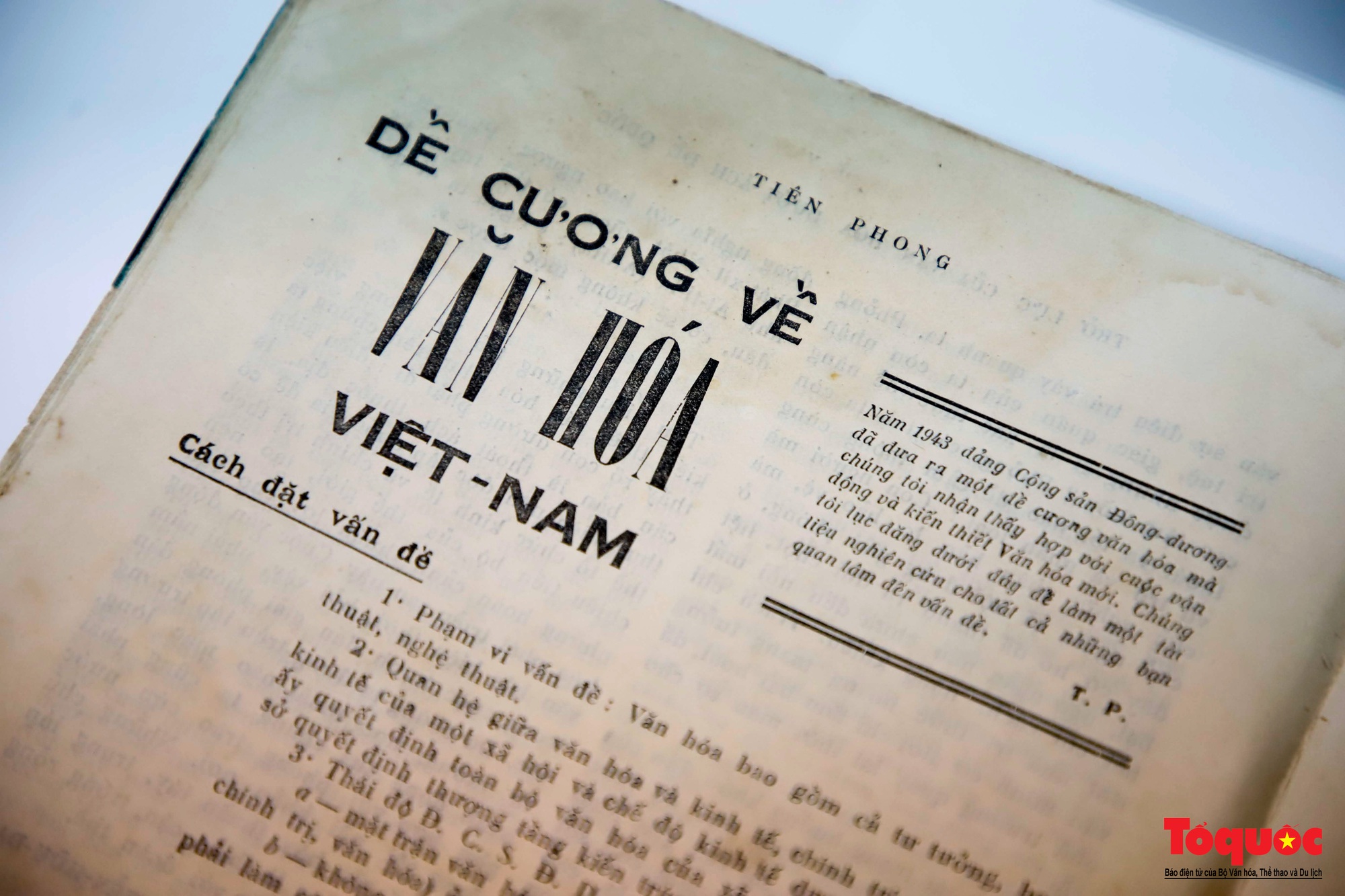 Cận cảnh bản &quot;Đề cương về Văn hóa Việt Nam&quot; đăng toàn văn trên Tạp chí Tiên Phong số 1 - Ảnh 7.